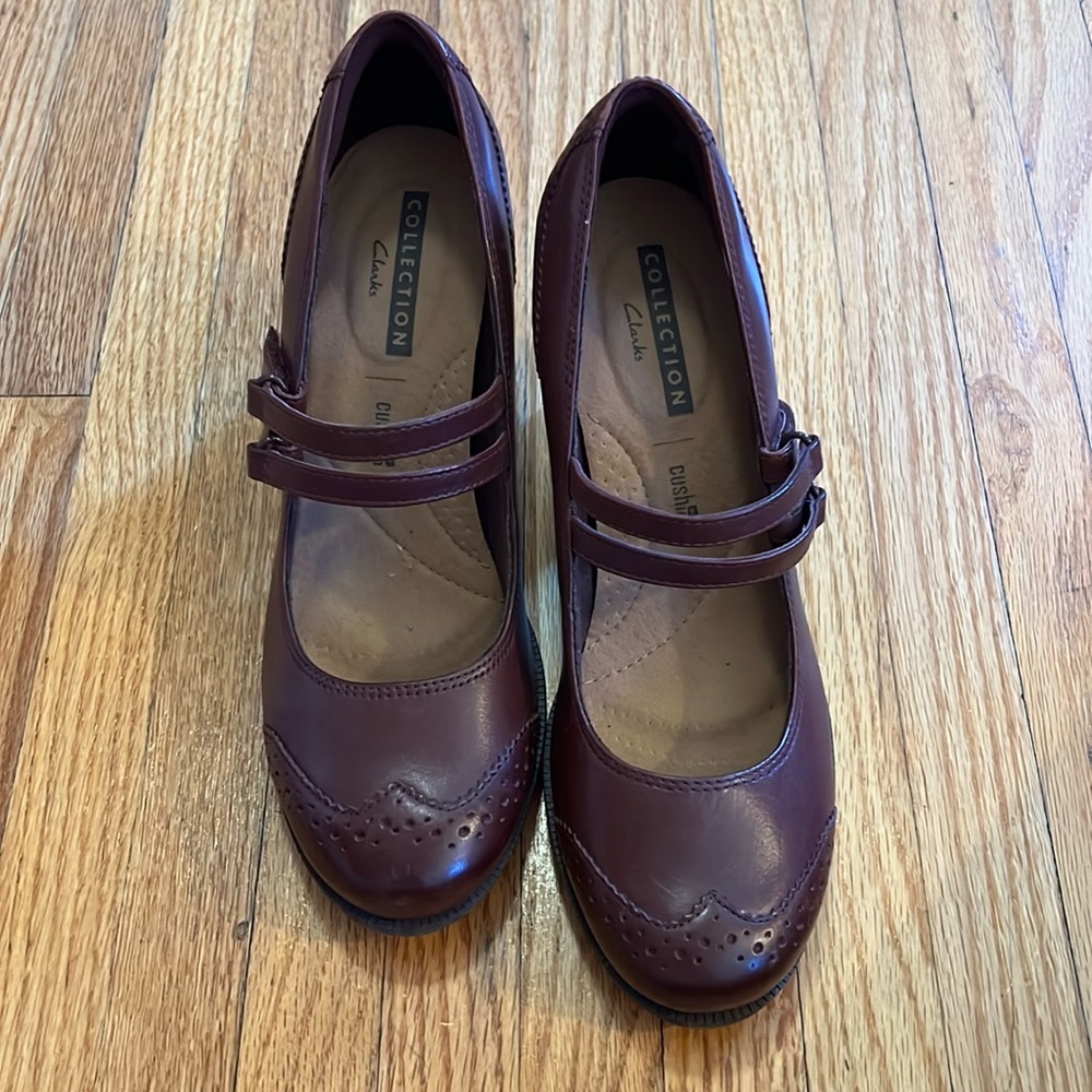 Clark’s Burgundy Mary Jane Rockabilly shoes